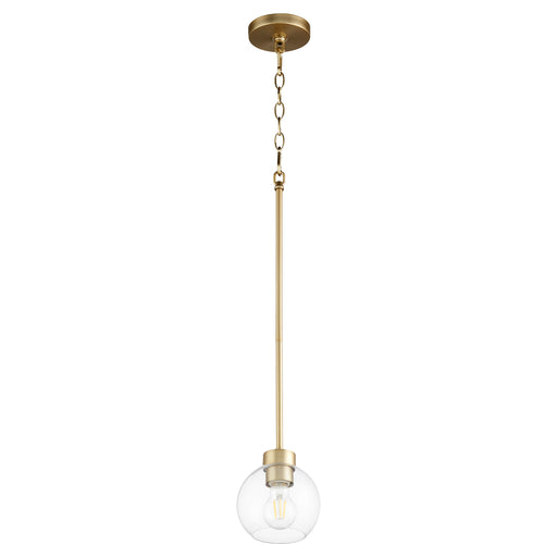 Quorum Home Quorum - 3317-80 - One Light Pendant - Aged Brass