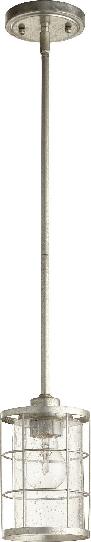 Quorum Home Quorum - 3364-7 - One Light Pendant - Tumbled Steel
