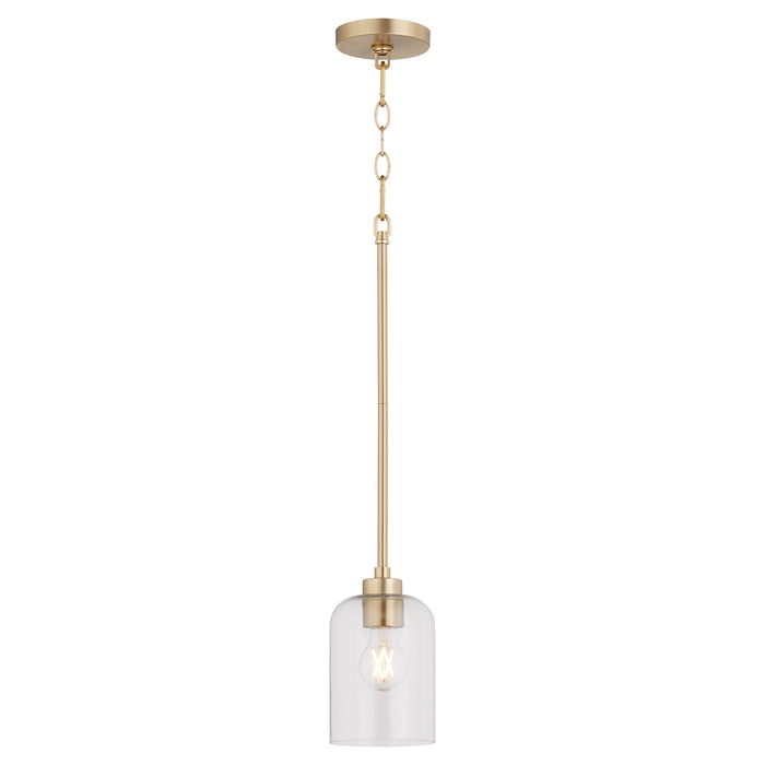 Quorum Home Quorum - 3374-80 - One Light Pendant - Aged Brass
