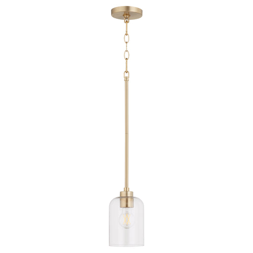 Quorum Home Quorum - 3374-80 - One Light Pendant - Aged Brass