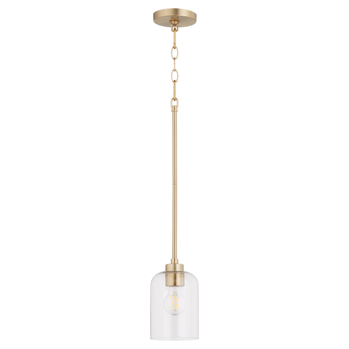 Quorum Home Quorum - 3374-80 - One Light Pendant - Aged Brass