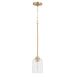 Quorum Home Quorum - 3374-80 - One Light Pendant - Aged Brass