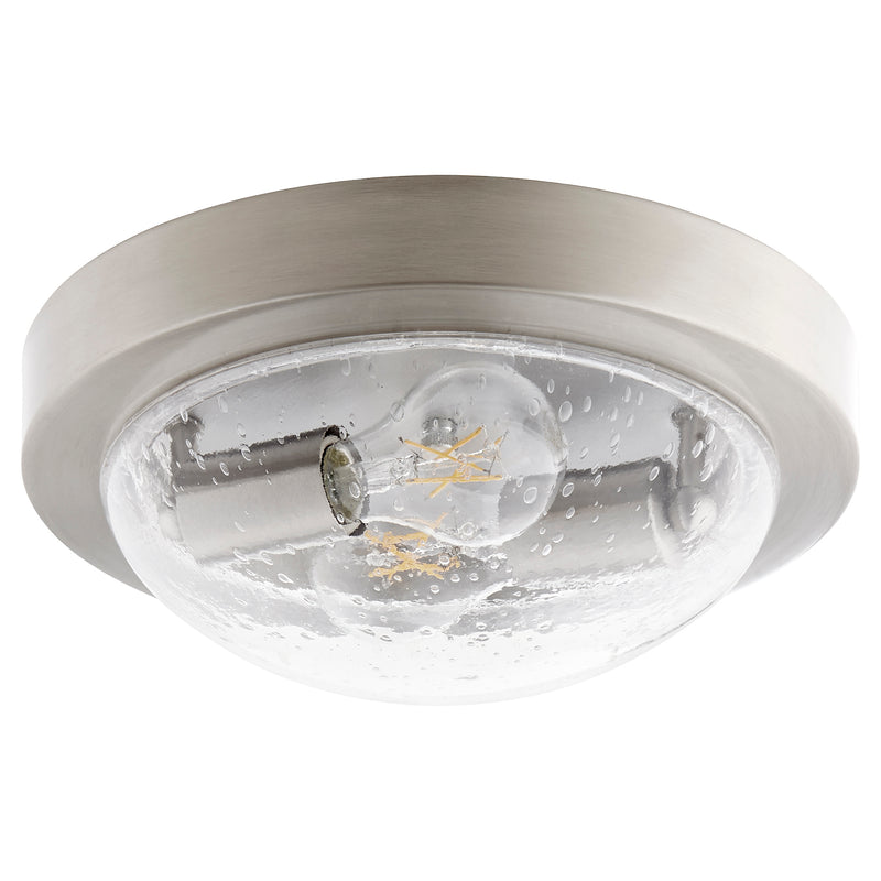 Quorum Home Quorum - 3502-11-65 - Two Light Ceiling Mount - Satin Nickel w/ Clear/Seeded