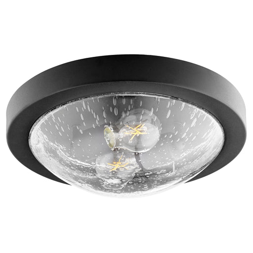 Quorum Home Quorum - 3502-13-69 - Two Light Ceiling Mount - Textured Black w/ Clear/Seeded