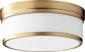 Quorum Home Quorum - 3509-14-80 - Three Light Ceiling Mount - Aged Brass