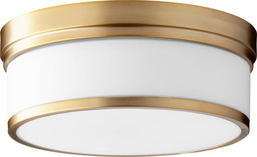 Quorum Home Quorum - 3509-14-80 - Three Light Ceiling Mount - Aged Brass