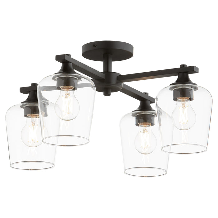Quorum Home Quorum - 358-4-59 - Four Light Ceiling Mount - Matte Black
