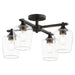 Quorum Home Quorum - 358-4-59 - Four Light Ceiling Mount - Matte Black