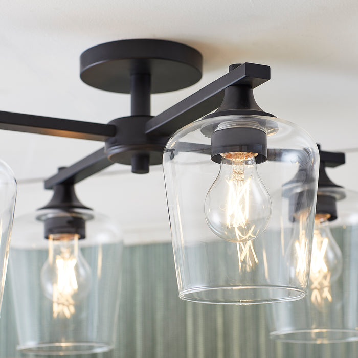 Quorum Home Quorum - 358-4-59 - Four Light Ceiling Mount - Matte Black