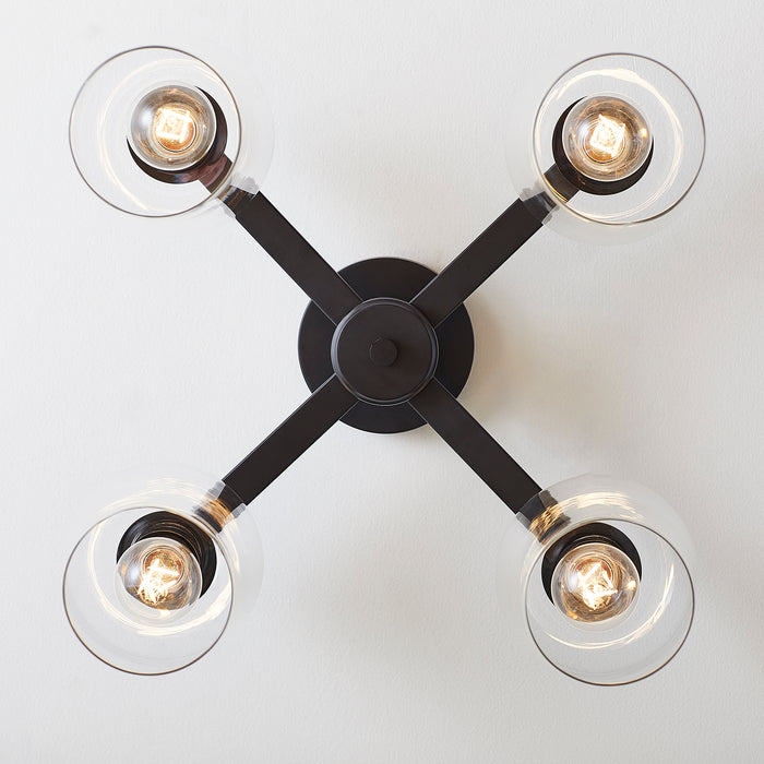 Quorum Home Quorum - 358-4-59 - Four Light Ceiling Mount - Matte Black