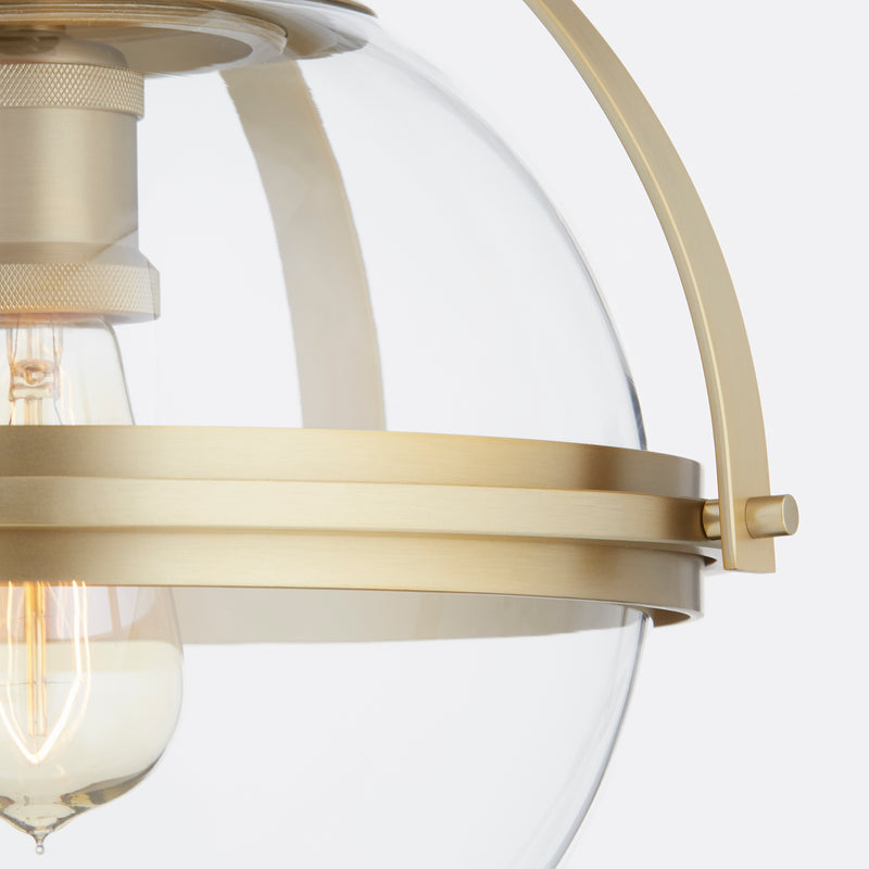 Quorum Home Quorum - 38-13-80 - One Light Ceiling Mount - Aged Brass