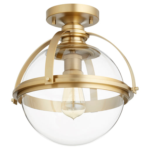 Quorum Home Quorum - 38-13-80 - One Light Ceiling Mount - Aged Brass