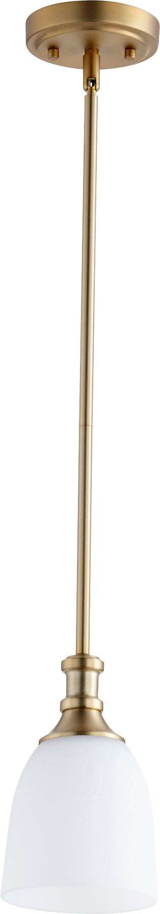 Quorum Home Quorum - 3811-80 - One Light Pendant - Aged Brass