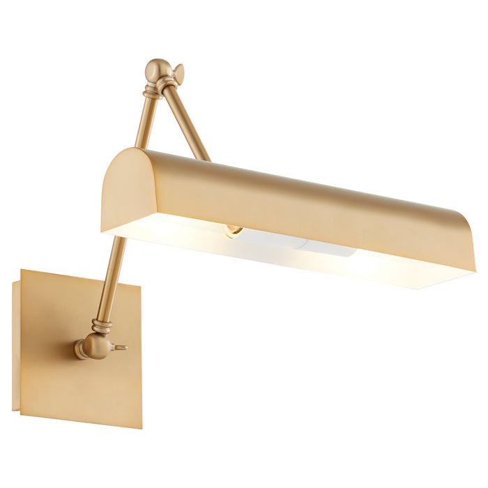 Quorum Home Quorum - 411-15-80 - Two Light Picture Light - Aged Brass