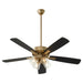 Quorum Home Quorum - 4525-2480 - 52"Ceiling Fan - Aged Brass