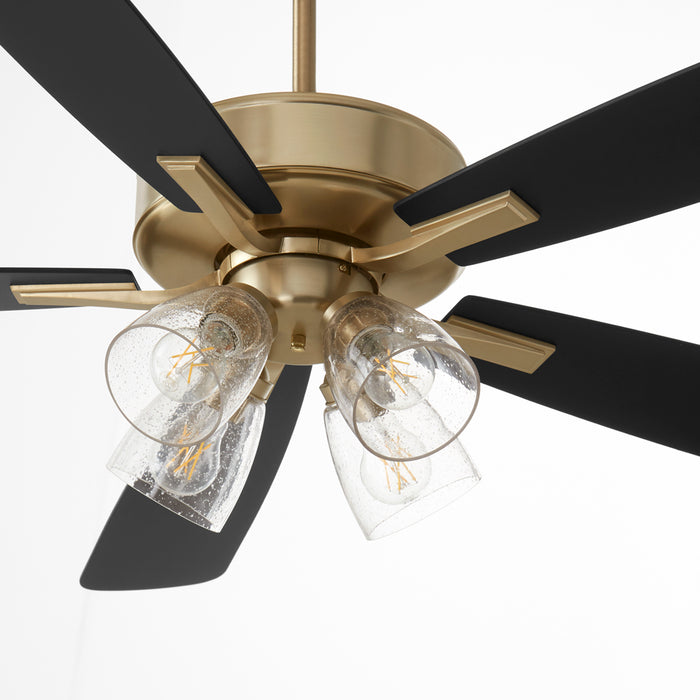 Quorum Home Quorum - 4525-2480 - 52"Ceiling Fan - Aged Brass