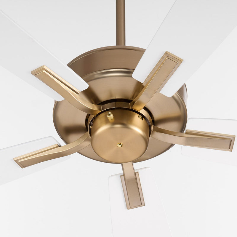 Ovation 60” 5 Blade Fan – Aged Brass/Studio White