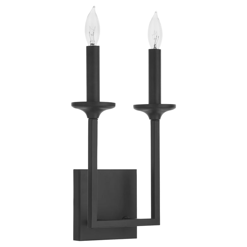 Quorum Home Quorum - 5005-2-59 - Two Light Wall Mount - Matte Black
