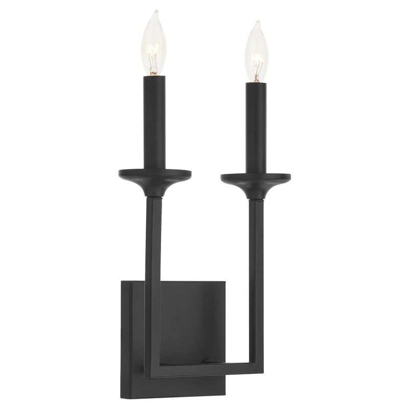 Quorum Home Quorum - 5005-2-59 - Two Light Wall Mount - Matte Black
