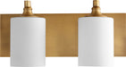Quorum Home Quorum - 5009-2-80 - Two Light Vanity - Aged Brass