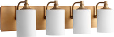Quorum Home Quorum - 5009-4-80 - Four Light Vanity - Aged Brass