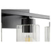Quorum Home Quorum - 501-3-69 - Three Light Vanity - Textured Black w/ Clear Fluted Glass