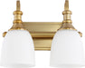 Quorum Home Quorum - 5011-2-80 - Two Light Vanity - Aged Brass