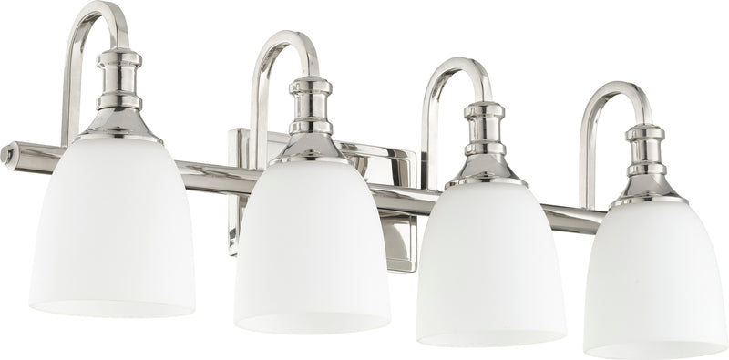 Quorum Home Quorum - 5011-4-62 - Four Light Vanity - Polished Nickel
