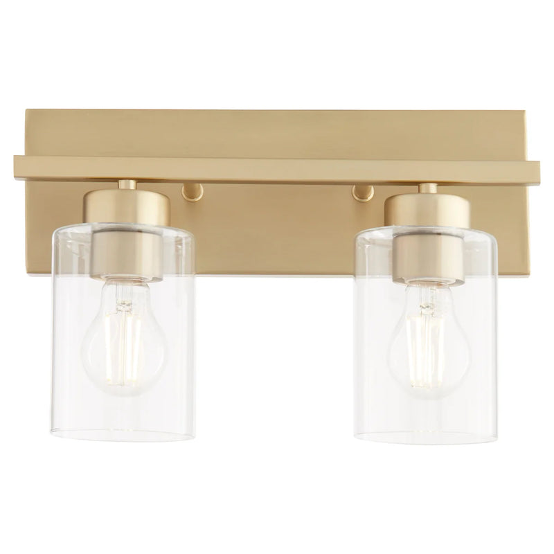Quorum Home Quorum - 5012-2-80 - Two Light Vanity - Aged Brass