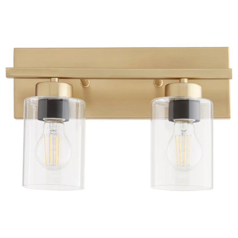 Quorum Home Quorum - 5012-2-80 - Two Light Vanity - Aged Brass