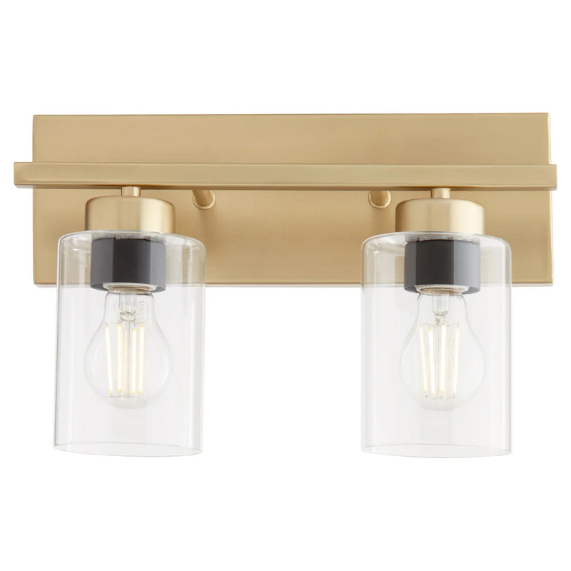 Quorum Home Quorum - 5012-2-80 - Two Light Vanity - Aged Brass