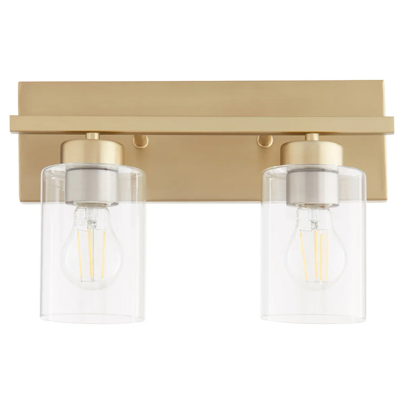 Quorum Home Quorum - 5012-2-80 - Two Light Vanity - Aged Brass