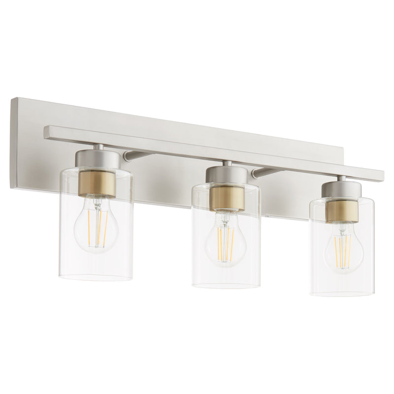 Quorum Home Quorum - 5012-3-65 - Three Light Vanity - Satin Nickel