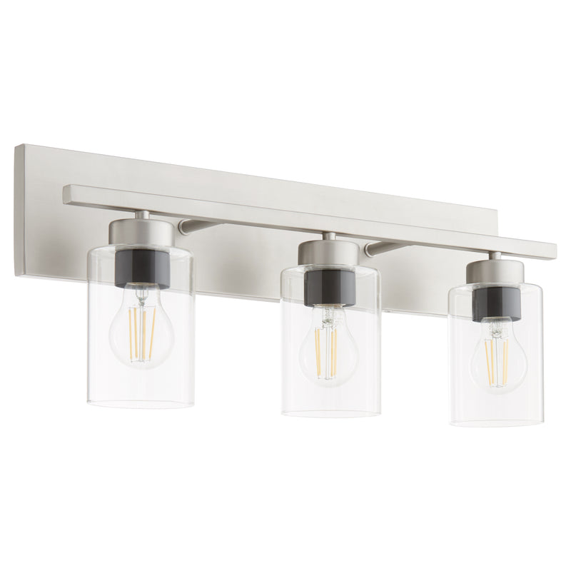 Quorum Home Quorum - 5012-3-65 - Three Light Vanity - Satin Nickel