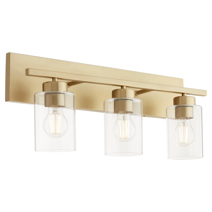 Quorum Home Quorum - 5012-3-80 - Three Light Vanity - Aged Brass