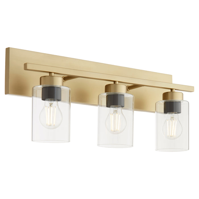 Quorum Home Quorum - 5012-3-80 - Three Light Vanity - Aged Brass