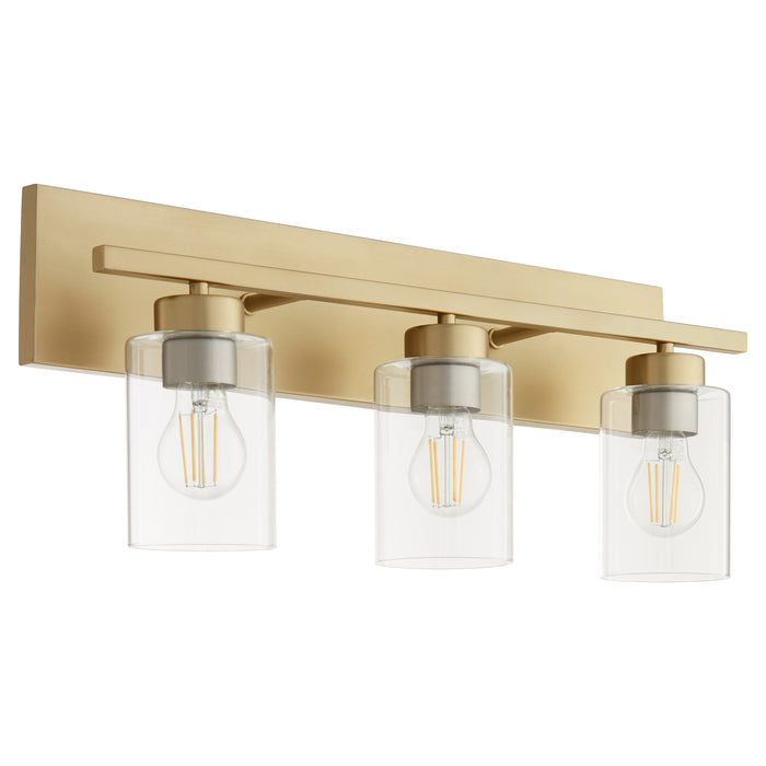 Quorum Home Quorum - 5012-3-80 - Three Light Vanity - Aged Brass