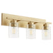 Quorum Home Quorum - 5012-3-80 - Three Light Vanity - Aged Brass