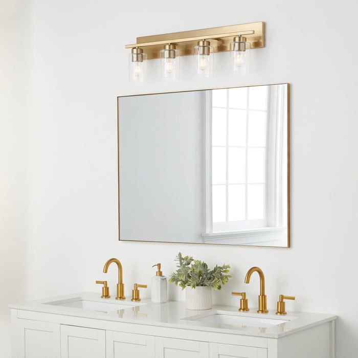 Quorum Home Quorum - 5012-4-80 - Four Light Vanity - Aged Brass