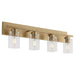 Quorum Home Quorum - 5012-4-80 - Four Light Vanity - Aged Brass