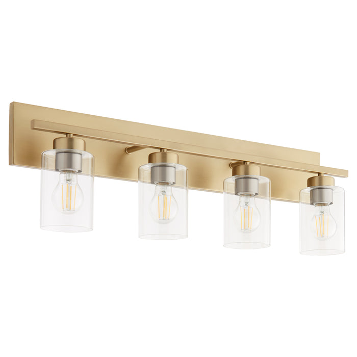 Quorum Home Quorum - 5012-4-80 - Four Light Vanity - Aged Brass