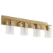 Quorum Home Quorum - 5012-4-80 - Four Light Vanity - Aged Brass