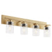 Quorum Home Quorum - 5012-4-80 - Four Light Vanity - Aged Brass