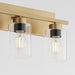 Quorum Home Quorum - 5012-4-80 - Four Light Vanity - Aged Brass