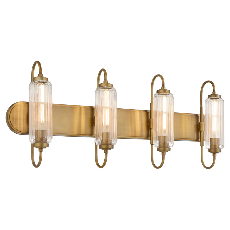 WHITMIRE 4 Light Vanity - Brushed Brass