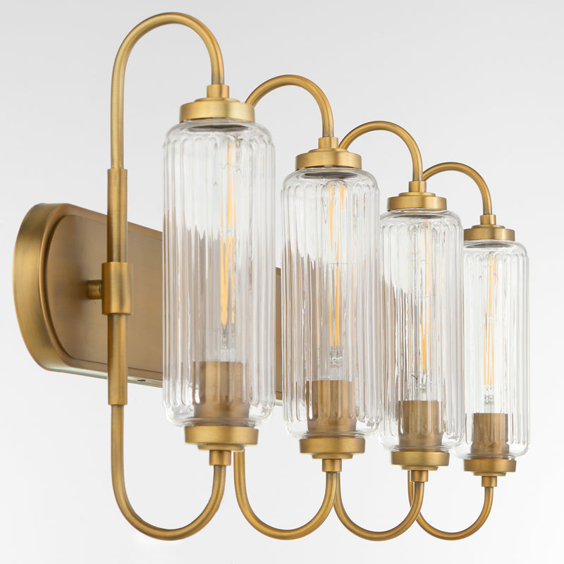 WHITMIRE 4 Light Vanity - Brushed Brass