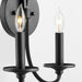 Quorum Home Quorum - 5021-2-59 - Two Light Wall Mount - Matte Black