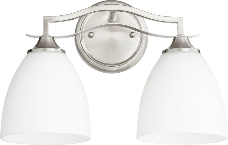 Quorum Home Quorum - 5027-2-65 - Two Light Vanity - Satin Nickel