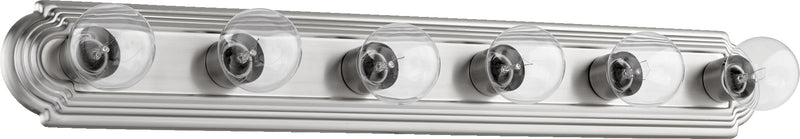 Quorum Home Quorum - 5049-6-65 - Six Light Vanity - Satin Nickel