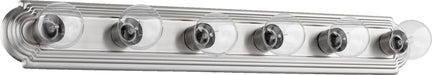 Quorum Home Quorum - 5049-6-65 - Six Light Vanity - Satin Nickel